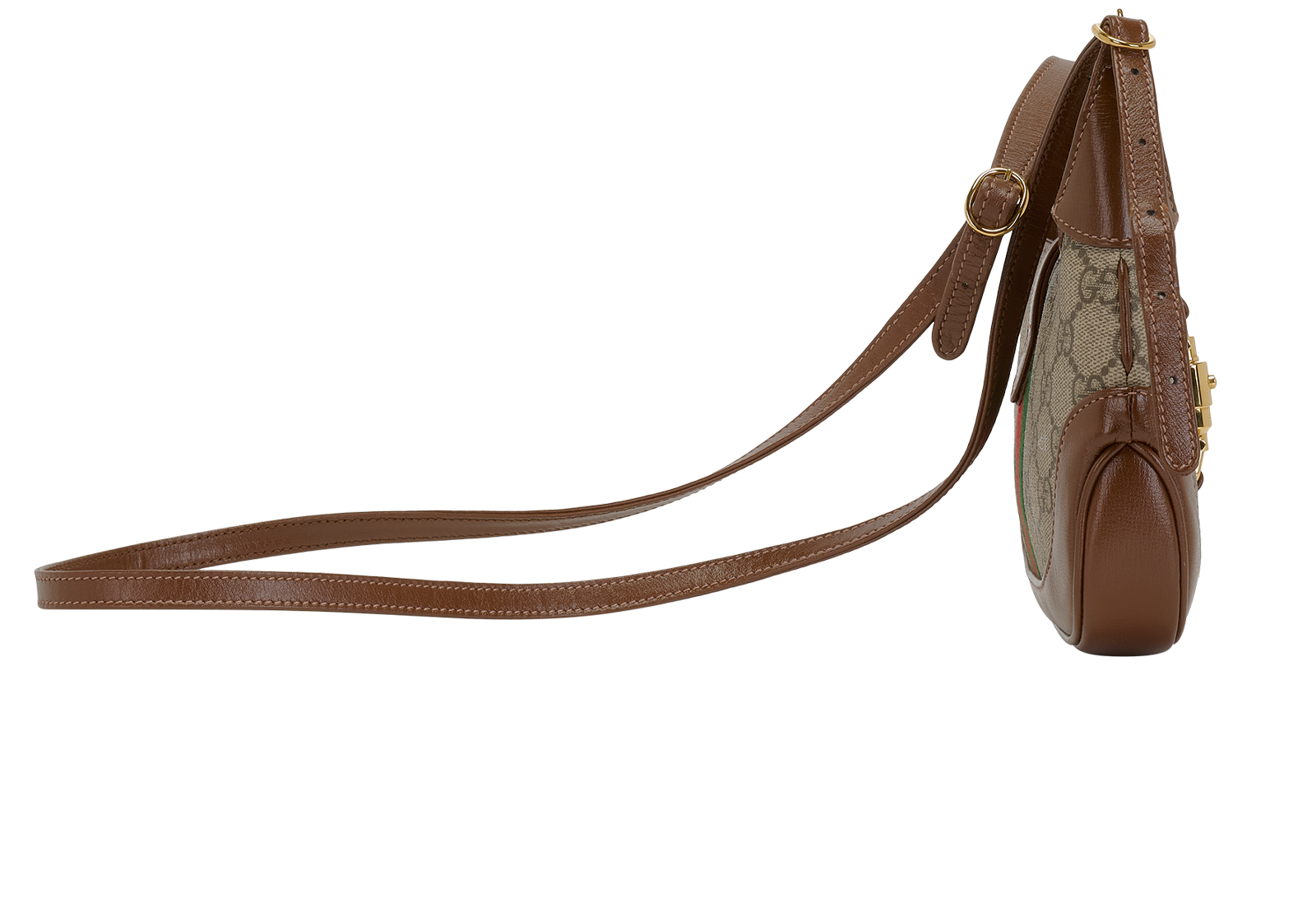 Mini Jackie 1961, &pound;850, Handbags, Brown, Canvas/Leather, Side view